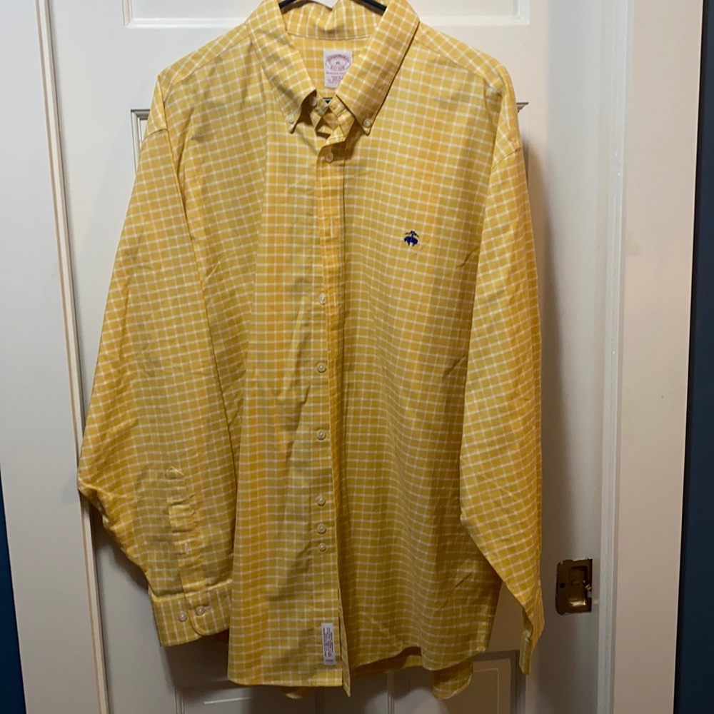 Yellow Brooks Brothers Button Up